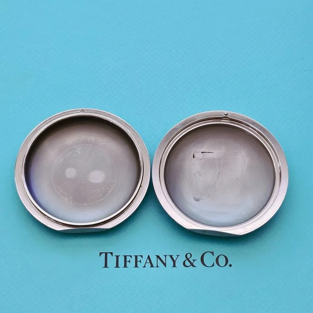 RARE Tiffany & Co. Streamerica Perisphere Trinket/ Pill Box, Paperweight 145 gr